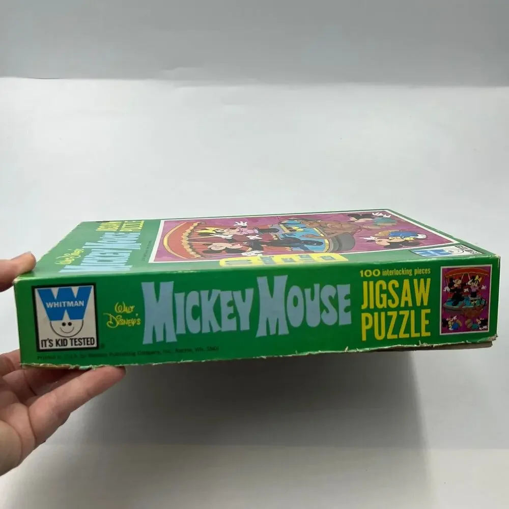 Vintage Walt Disney Mickey Mouse Whitman‎ Jigsaw Puzzle 100 Interlocking Pieces